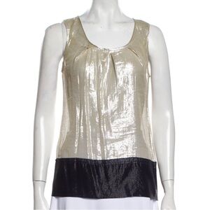 Vera wang lavender label metallic sleeveless top